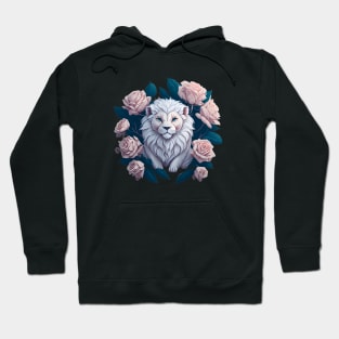 watercolor lion king of the garden sticker Hoodie